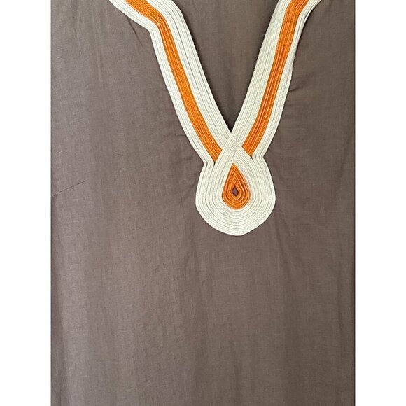 Lucky Brand  Dress M Linen Blend Lagom Beachy Boho Lagenlook - Picture 2 of 11